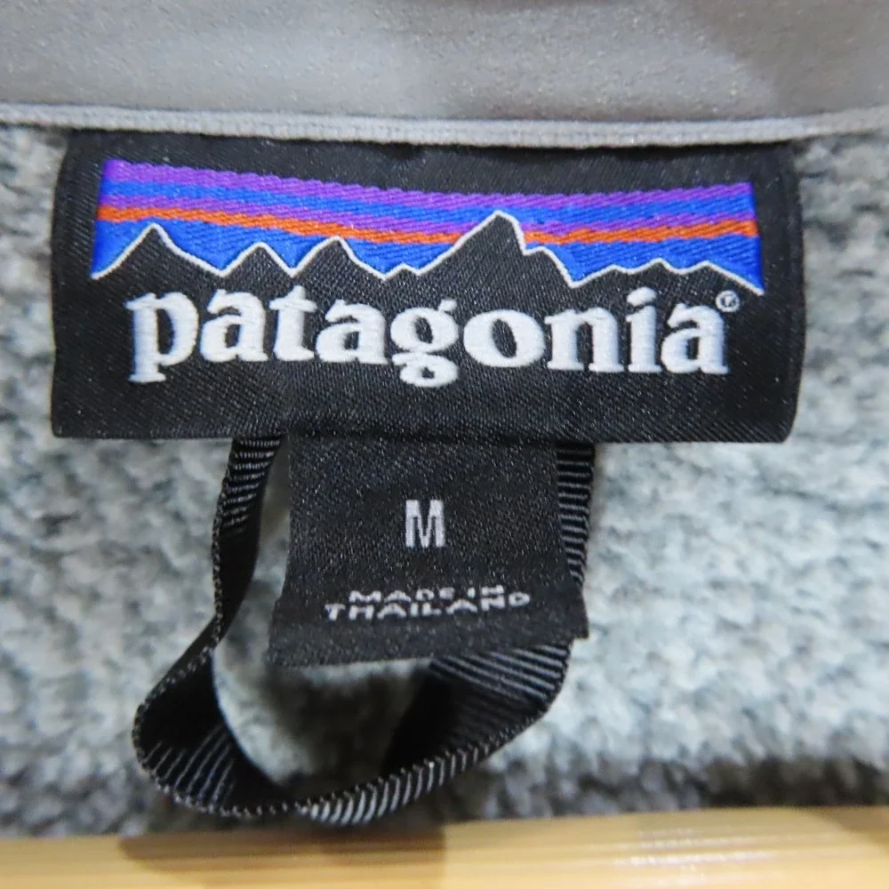 Patagonia‎ Better Sweater 1/4 Zip Fleece Pullover Gray Mens Size Medium 25522